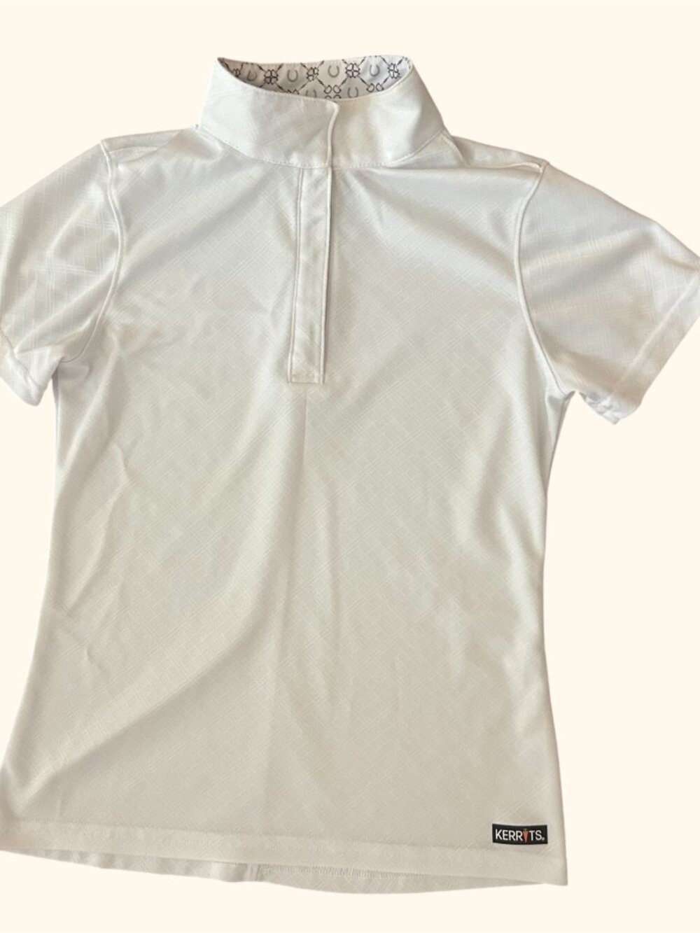 Kerrits Girls Large Encore Short Sleeve Equestrian Show Shirt Size